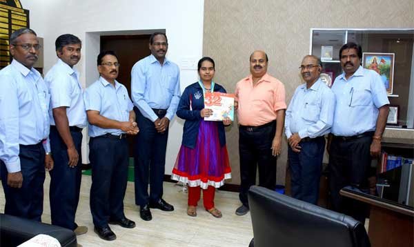 Selvi  L.Jyosana 7th Std. student brings silver medal home from  the Asian Youth ..