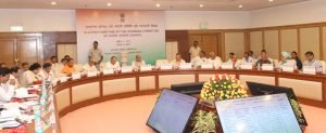 The Union Home Minister, Shri Rajnath Singh chairing the 11th Standing Committee meeting..