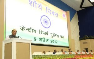 The Union Home Minister, Shri Rajnath Singh addressing at..