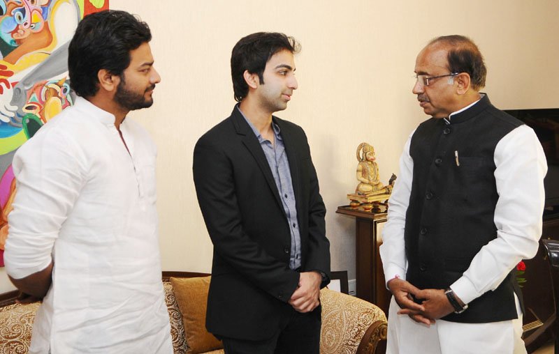 The Billiards & Snooker player, Shri Pankaj Advani meeting the Minister of State for..