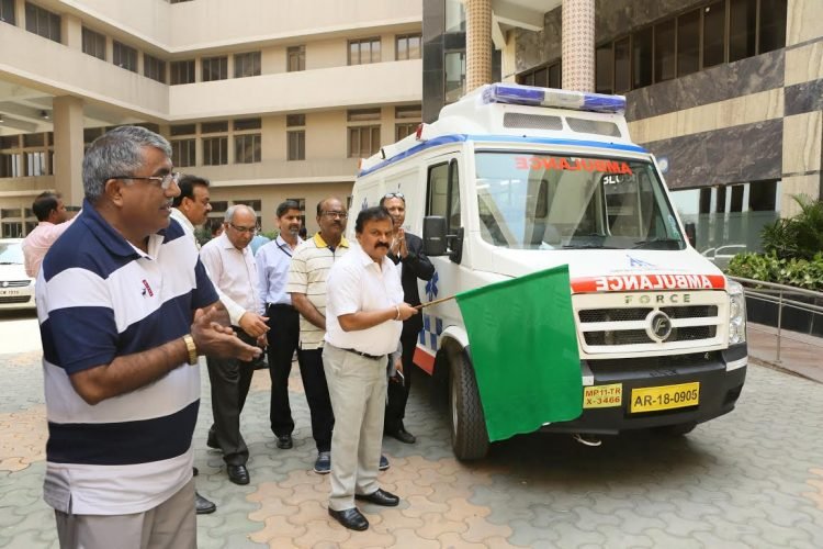 AAI Flags off the Ambulance service under CSR activity
