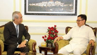 THE AMBASSADOR OF JAPAN TO INDIA MEETS KIREN RIJIJU