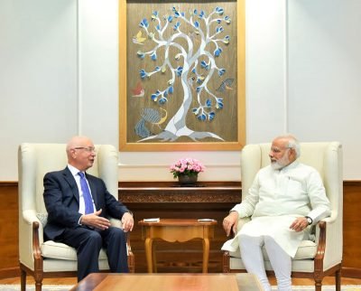 Professor Klaus Schwab meets Prime Minister Narendra Modi
