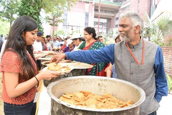 DR. M RAVIKANTH IAS ,CMD HUDCO DISTRIBUTE BHANDARA ON NIRJALA EKADASHI
