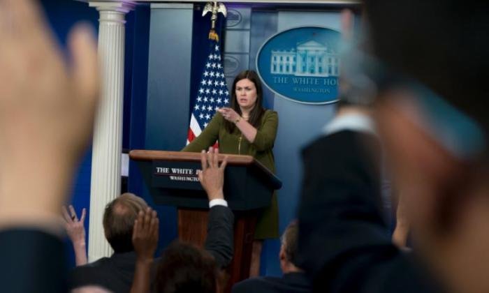 REPORTER LIVE STREAMS CLOSED WHITE HOUSE PRESS BRIEFING