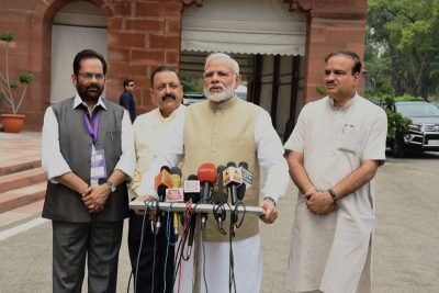 MONSOON SESSION OF PARLIAMENT BEGIN,PM INTERACTS WITH MEDIA