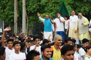 4th Slum Yuva Daud concludes at Rohini with over 5000 participants 