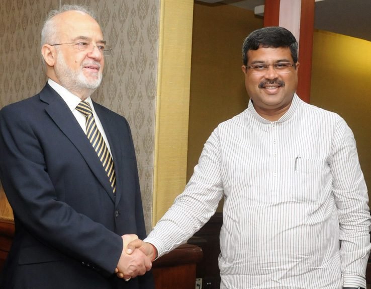 IRAQ FOREIGN MINISTER MEET DHARMENDRA PRADHAN