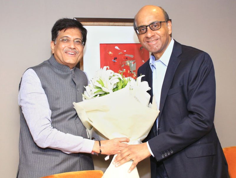 MINISTER PIYUSH GOYAL MEET DEPUTY PRIME MINISTER OF SINGAPORE