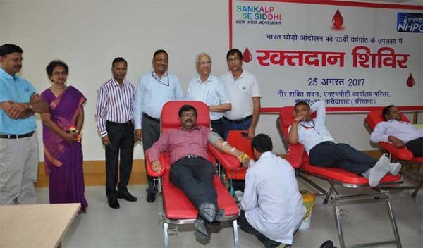 NHPC ORGANIZE BLOOD DONATION CAMP