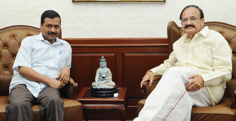 CM DELHI ARVIND KEJRIWAL CALLS ON THE VICE PRESIDENT