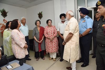 PRIME MINISTER EXPRESS CONDOLENCES TO FAMILY MEMBERS OF MARSHAL OF THE AIR FORCE ARJAN SINGH