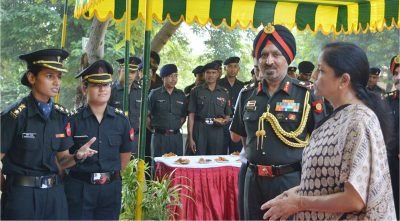 DEFENCE MINISTER MEET JUNIOR COMMISSIONED OFFICERS AND OTHER RANKS