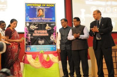 DEFENCE MINISTER NIRMALA SITHARAMAN RELEASES BOOK TITLED ‘ACHIEVEMENT OF CVRDE”