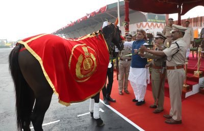 BLACK BEAUTY (HORSE) GETS SPECIAL MEDAL FROM UNION HOME MINISTER