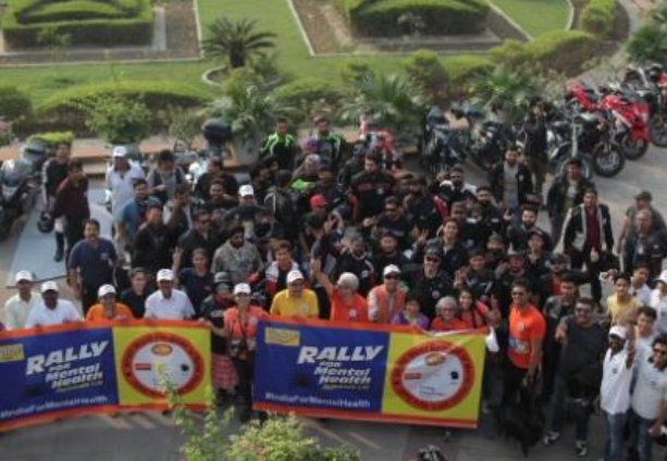 Bike Rally organised  for Mental Health & Road Safety