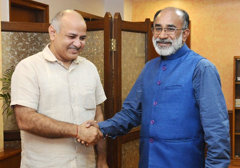 MANISH SISODIA MEETS ALPHONS KANNANTHANAM