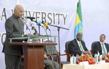 President Kovind addresses students at Addis Ababa University