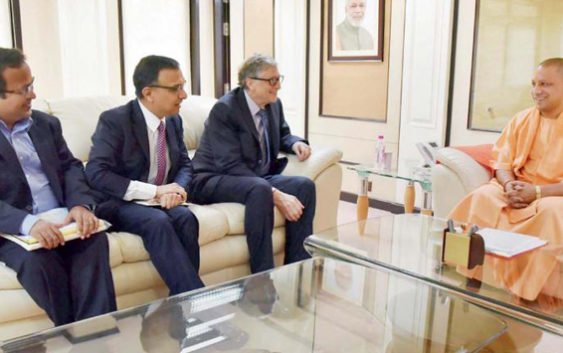 Mocrosoft Founder meet Yogi Adityanath
