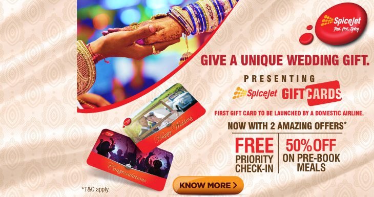 SPICE JET LAUNCHES FIRST EVER GIFT CARD IN DOMESTIC AIRLINE CATEGORY TO BOOST ANCILLARY REVENUE