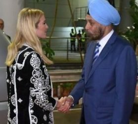 IVANKA TRUMP ARRIVES IN INDIA TO ATTEND GES