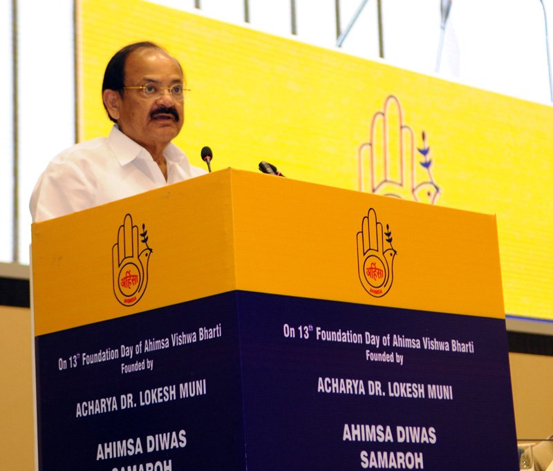 Nonviolence is path to which a healthy society can be created: Vice President 