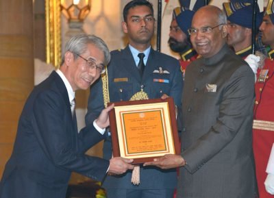 President of India confers 3rd ICCR Distinguished Indologist award on Professor Hiroshi Marui 