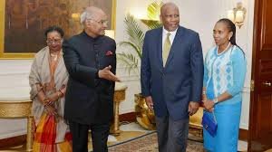 King and Queen of Lesotho call on the President
