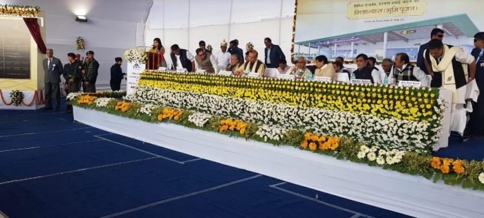 Foundation Stone laid for the development of Civil Enclave at Darbhanga Airport in Bihar