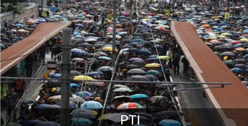 Hong Kong police fire tear gas at ‘anti-triad’ rally