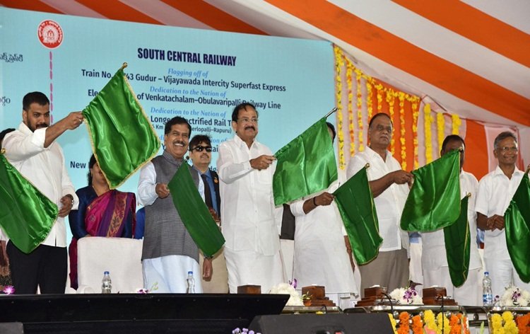 VP M Venkaiah Naidu dedicates country’s longest electrified rail tunnel to nation