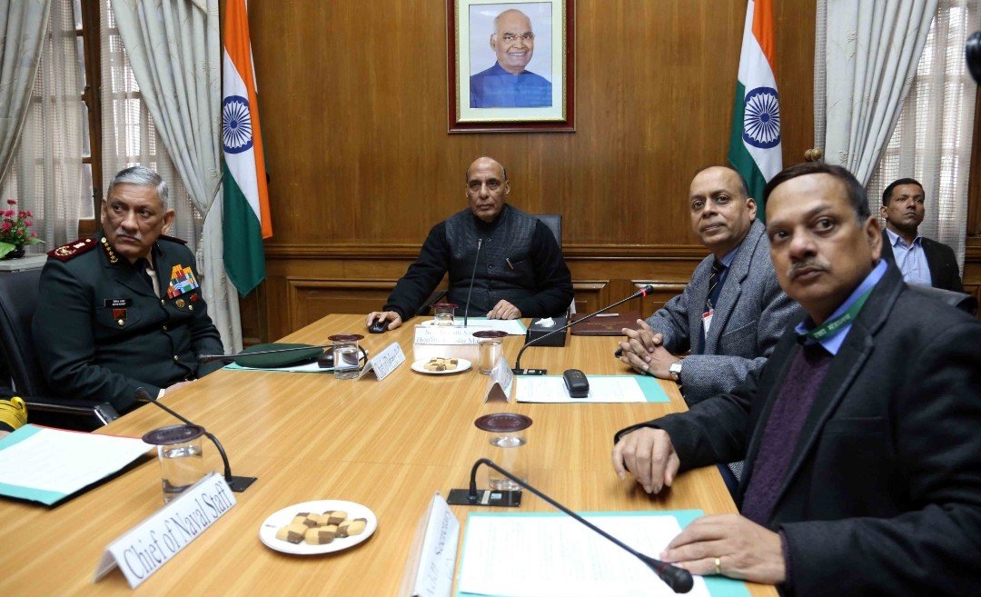 Defence Minister Rajnath Singh launches website on grant of permission for aerial photography.