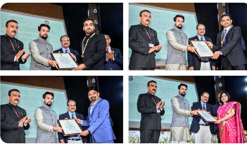 Staff of Indian Customs awarded on International Customs Day 2020.