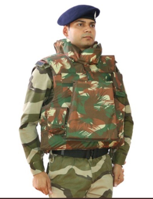 BHABHA KAVACH  Lightest level III PLUS BULLET PROOF JACKET DEVELOPED BY INDIA BARC TO PROTECT CISF.