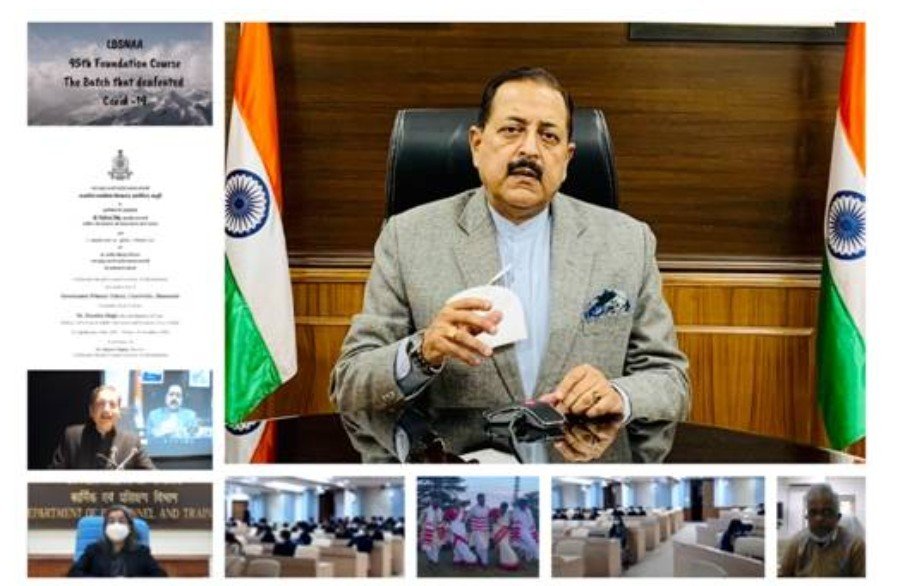 Union Minister Dr Jitendra Singh addresses the Valedictory Function of 95th Foundation Course at Lal Bahadur Shastri National Academy of Administration.