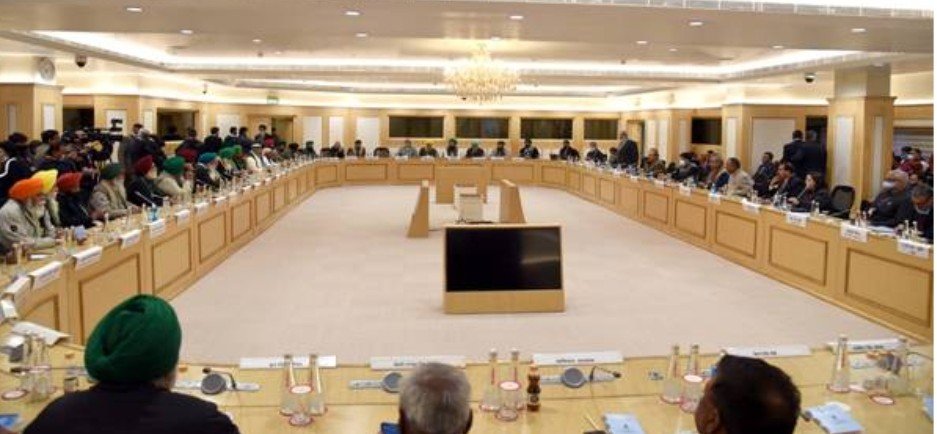 7th round of talks between Government and Farmers Unions held in Vigyan Bhawan