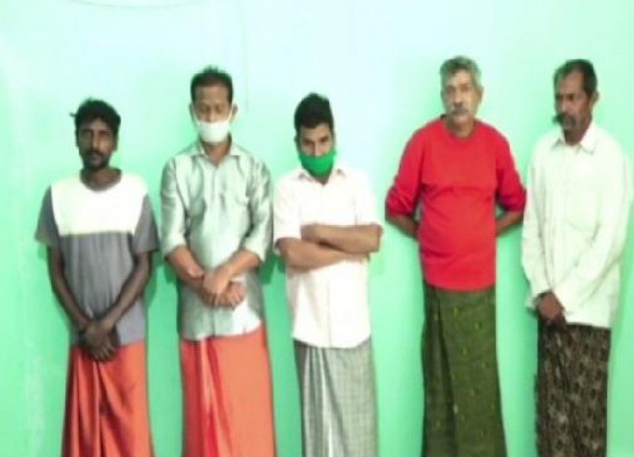 five men arrested for allegedly hunting a leopard and consuming its meat by Kerala forest department.