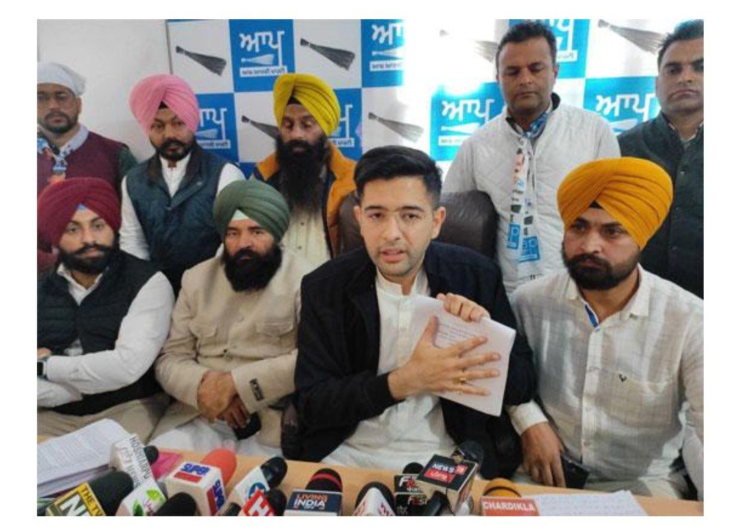 SAD, BJP and Congress all the three parties had colluded and taken anti-farmer decisions : Raghav Chadha