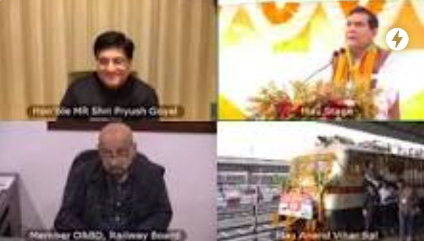 Piyush Goyal Flags Off Mau-Anand Vihar Terminus Biweekly Special train through Video Conferencing