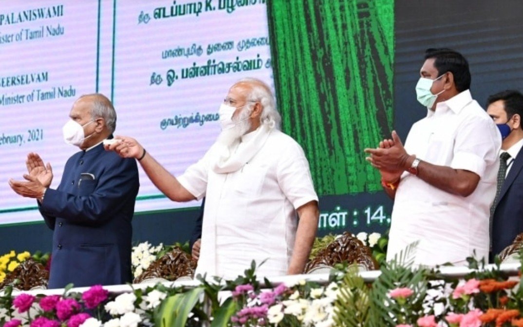 PM Inaugurates and lays foundation stones of key projects in Tamil Nadu