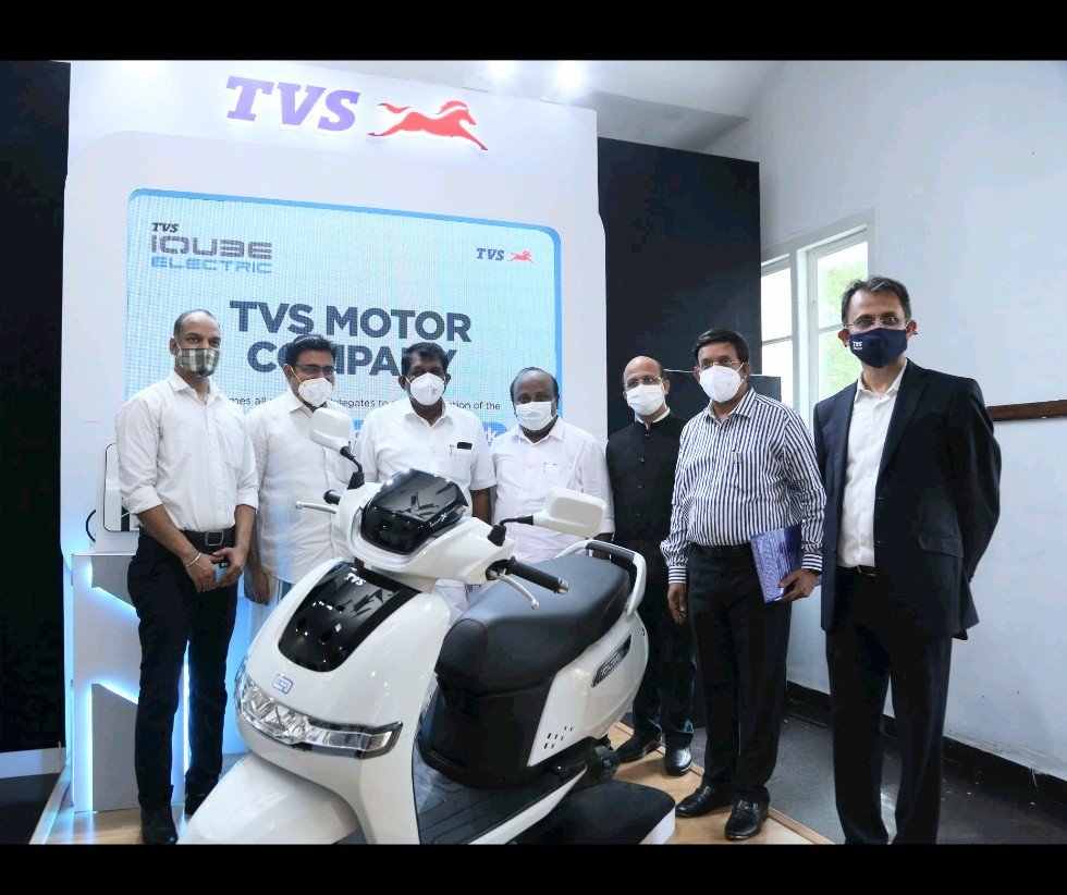TVS Motor Company launches  “TVS iQube Electric” Scooter with connected and advanced technology in Kochi