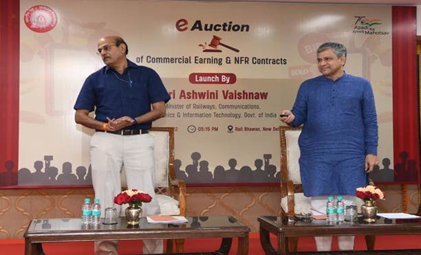 Ashwini Vaishnaw launches Policy & Portal of e-auction for Commercial earning, Non-Fare Revenue (NFR) contracts