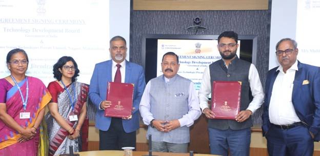 Union Minister Dr Jitendra Singh announces financial aid of Rs 3.29 Crore to a Hydrogen StartUp from Maharashtra for indigenous development of Hydrogen Sensing & Analysis Technology