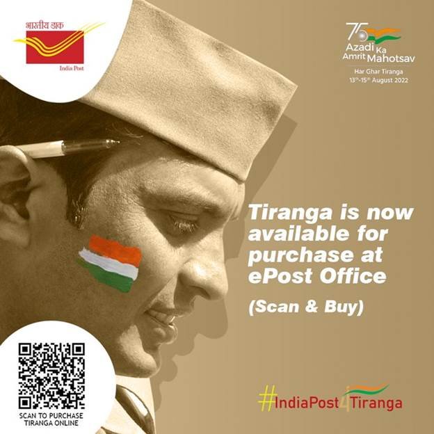 ‘HAR GHAR TIRANGA’ – Post offices sell National Flags @Rs 25; These flags are delivered without taking any delivery charges