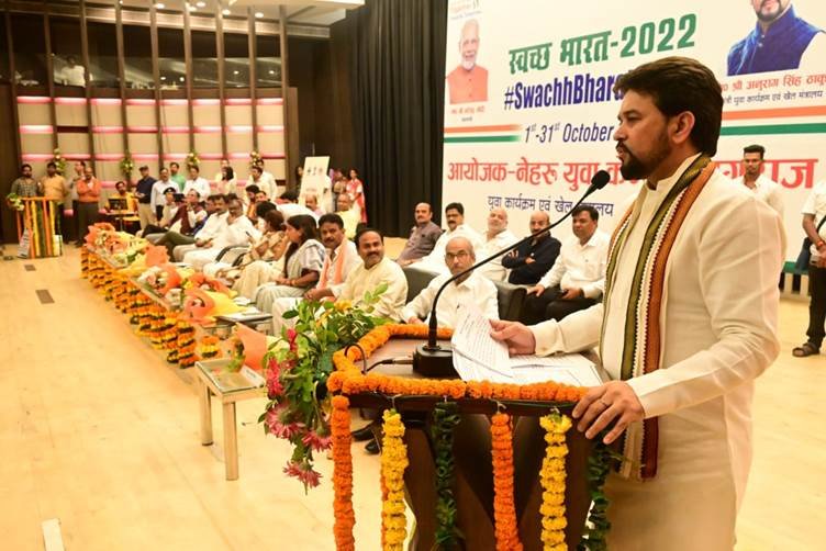 Anurag Singh Thakur launches month long nationwide Swachh Bharat 2022 Campaign from Prayagraj