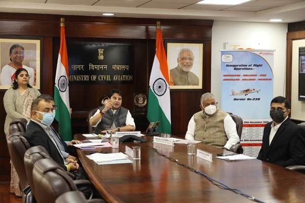 Minister of Civil Aviation,  Jyotiraditya M. Scindia inaugurates multiple flights to boost connectivity to Northeastern Region
