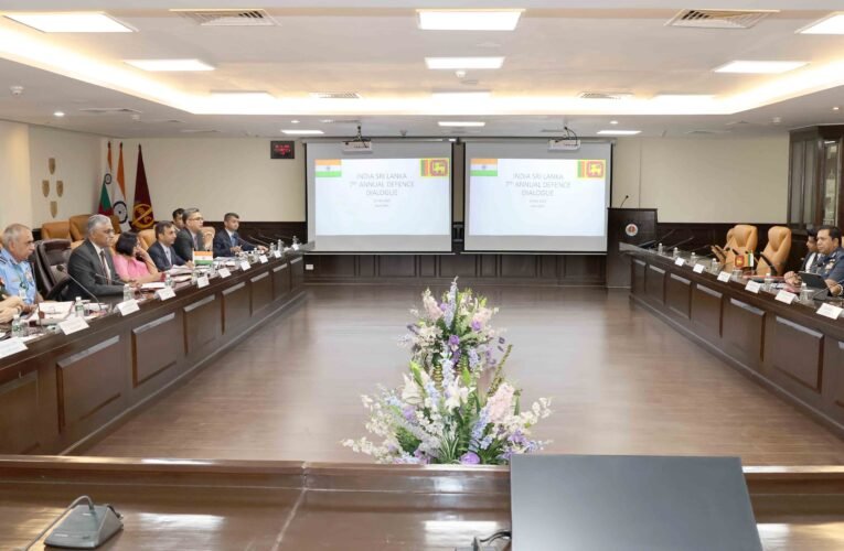 Defence Secretary & his Sri Lankan counterpart review bilateral ties during 7th Annual Defence Dialogue in New Delhi; Agree to increase the complexity of bilateral exercises