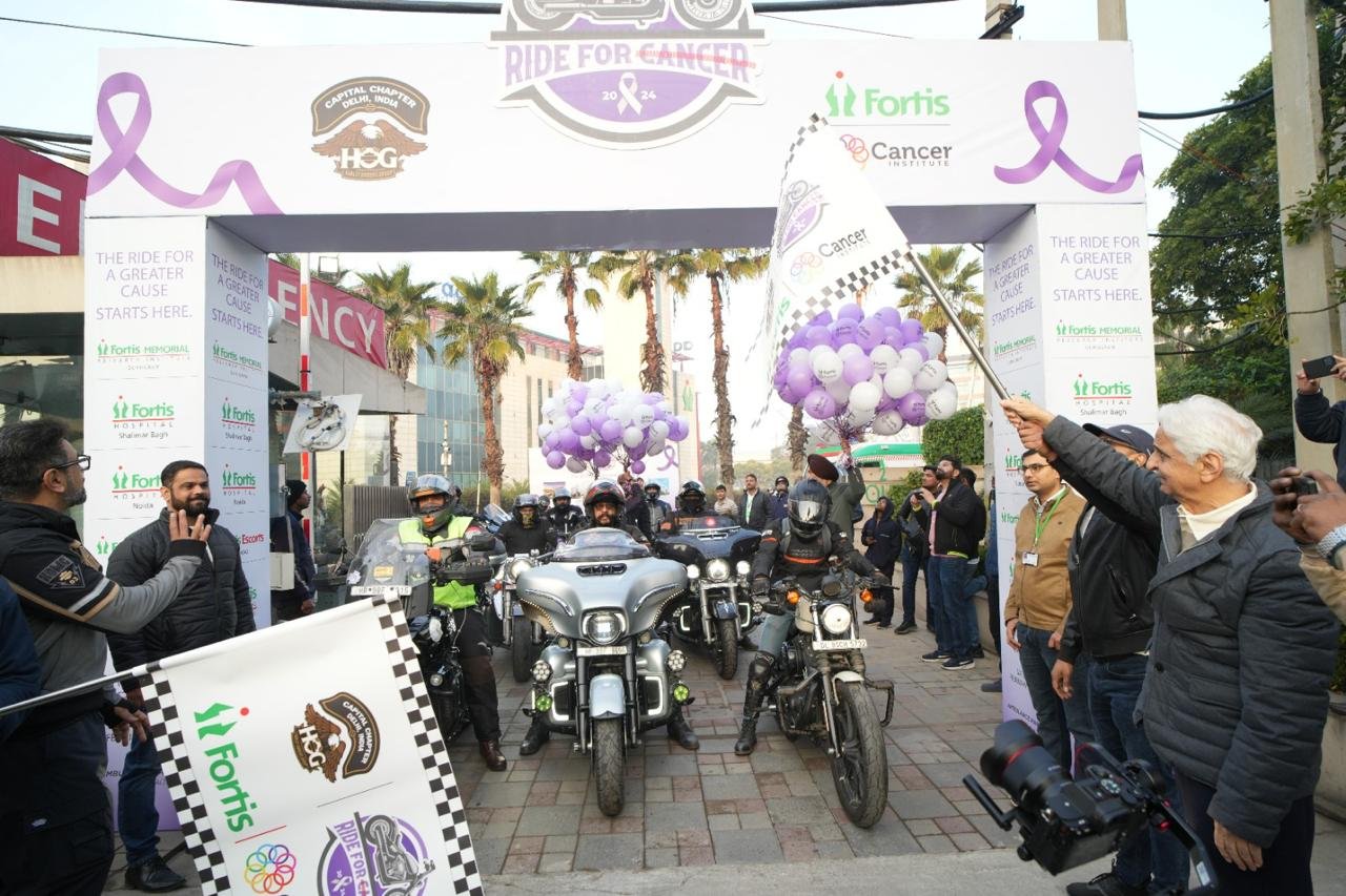 Fortis Healthcare and Harley Owners Group unite for ‘Ride for Cancer’ to Raise Cancer Awareness