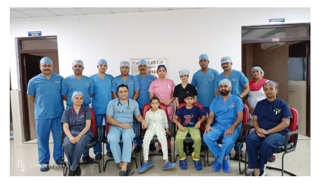 In a rare feat, Army Hospital (R&R), Delhi Cantt successfully conducts non-surgical life-saving pediatric cardiac intervention on an 8 year old child