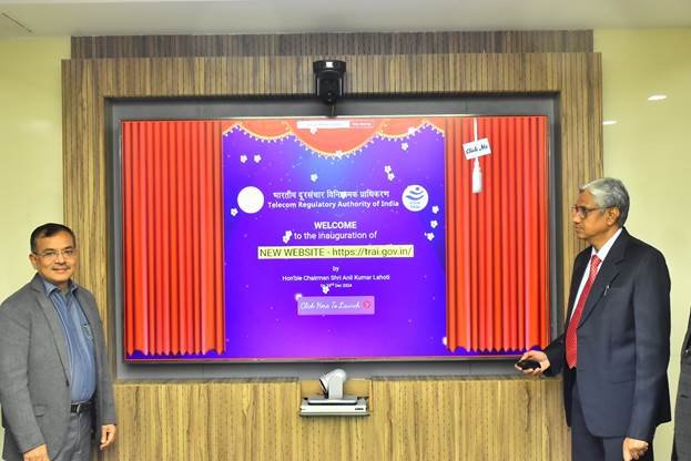 TRAI launches new website, the website is available at (https://trai.gov.in/)